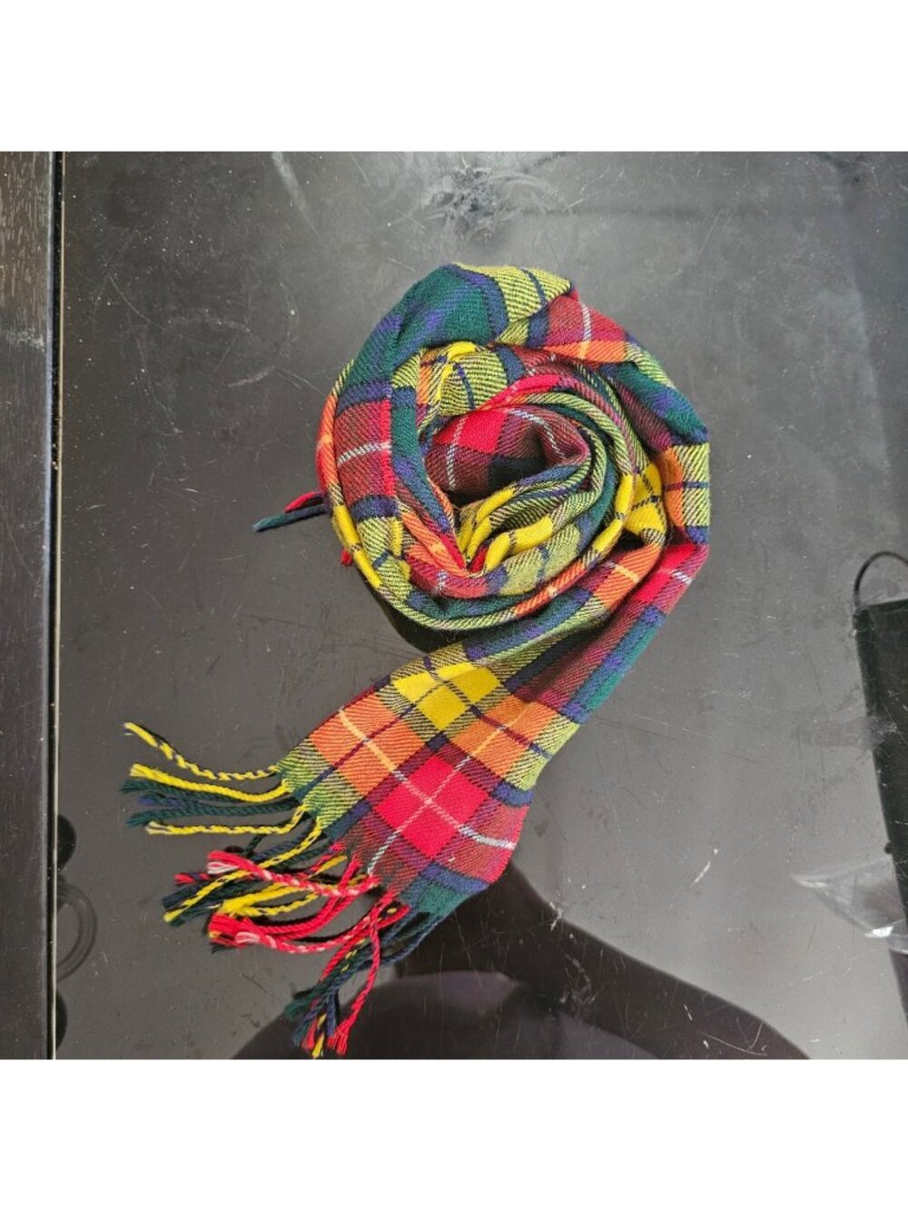 Ingles Buchan Buchanan Tartan Scarf 100% Lambswool Made In Scotland